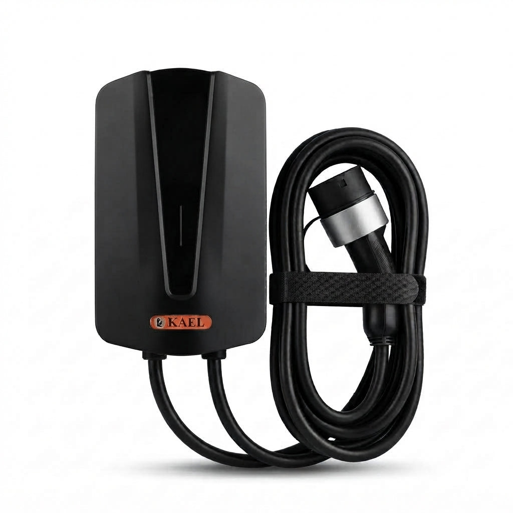 Kael Q8 7kW AC EV Charger | 32A Type 2 Electric Vehicle Charging Station with 4.3" LCD Display
