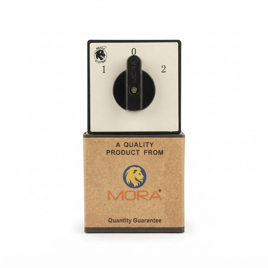 MORA 125A Changeover Rotary Switch | 2-Pole Manual Changeover Switch