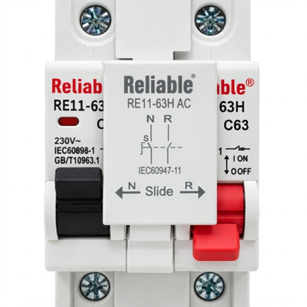 Reliable 1P+1P MTS Special Interlocking 63A Dual Power Manual Transfer Switch