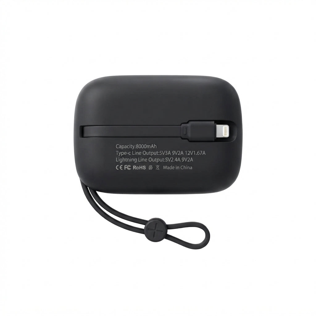 Super 2-Wire Fast Charger Power Bank – Quick Charge, Screen Display & Intelligent Safety Protection