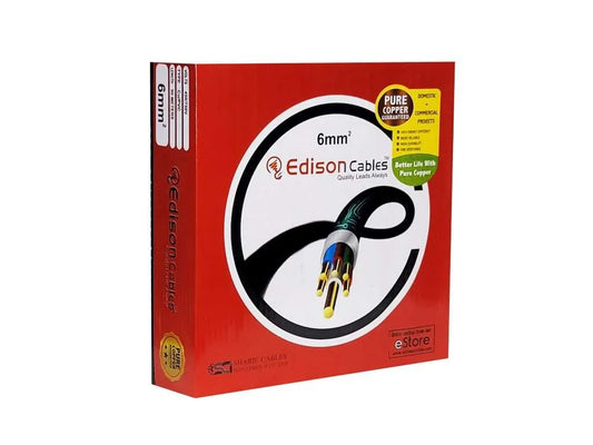 Edison AC Cable 6mm² Copper/PVC Electrical Cable