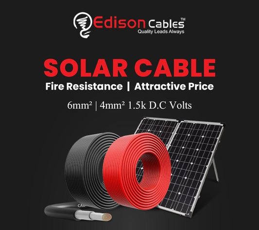 DC Solar Cable 6mm² Tin Copper XLPO/XLPO Flexible Cable – 1500V DC