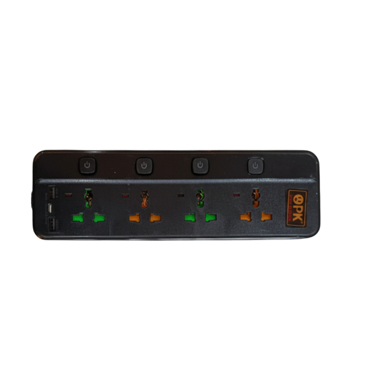 OPK 889 Power Extension Board with 4 Sockets | 2 USB & Type-C Support