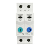 TOMZN WiFi Smart Switch Earth Leakage Protector 2P 63A | Tuya Smart Energy Meter